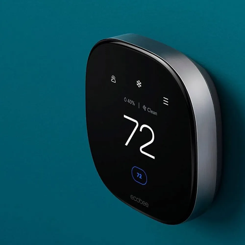 ecobee Premium Smart Programmable Touch-Screen Thermostat, Smart Sensor Included (EB-STATE6-01)