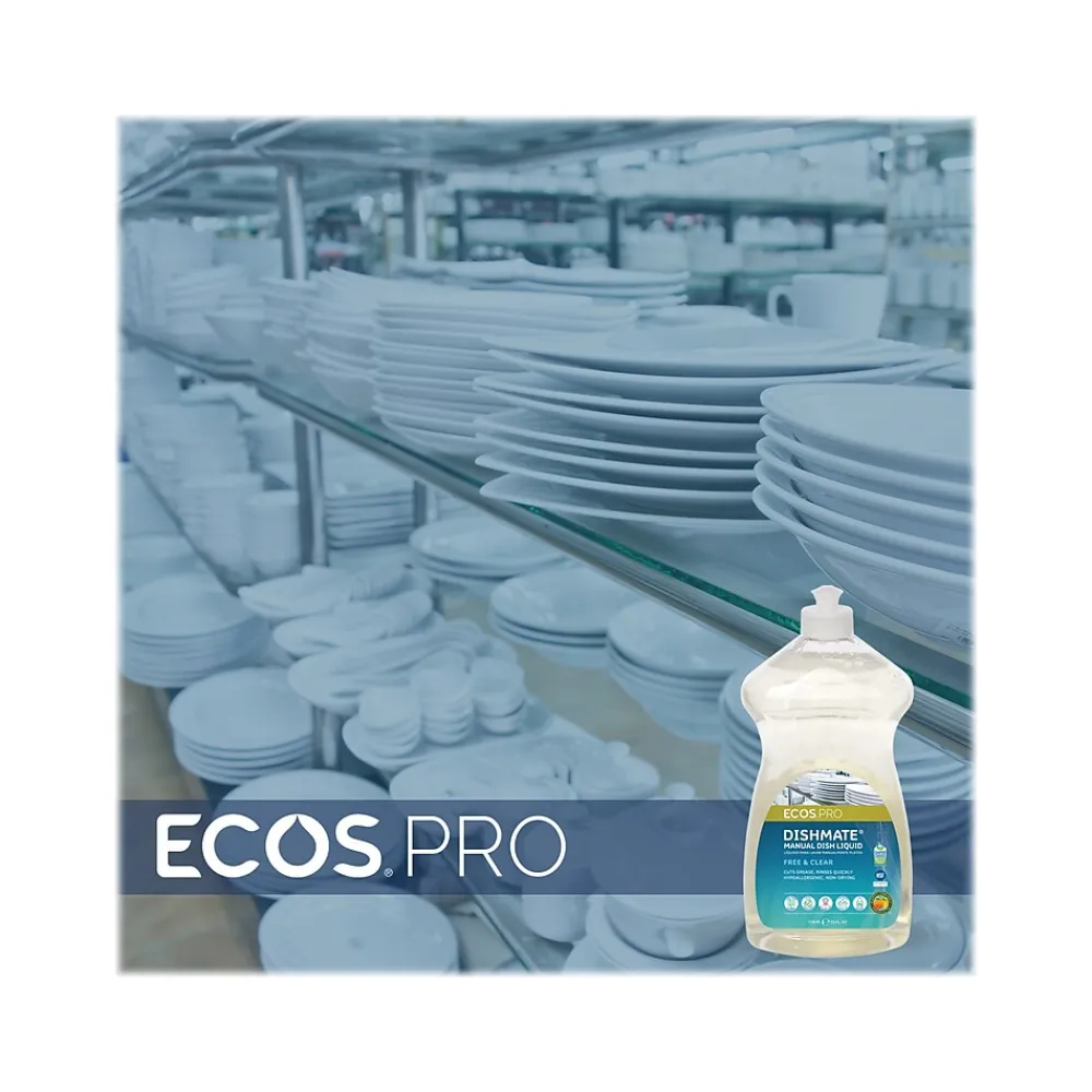 Dishmate Liquid Dish Soap, 25 oz. (PL9721/6 )<ECOS PRO