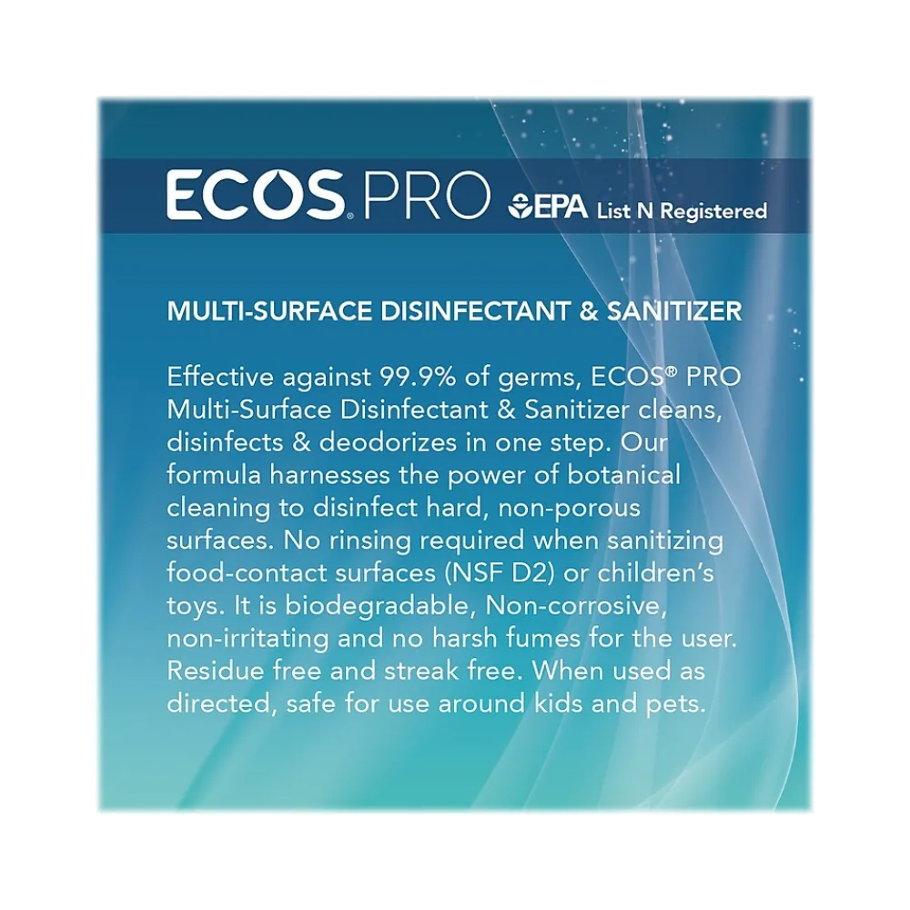 Multi-Purpose Disinfectant & Sanitizer, Fresh Citrus Scent, 32 Fl. Oz. (PL9635/06)<ECOS PRO New