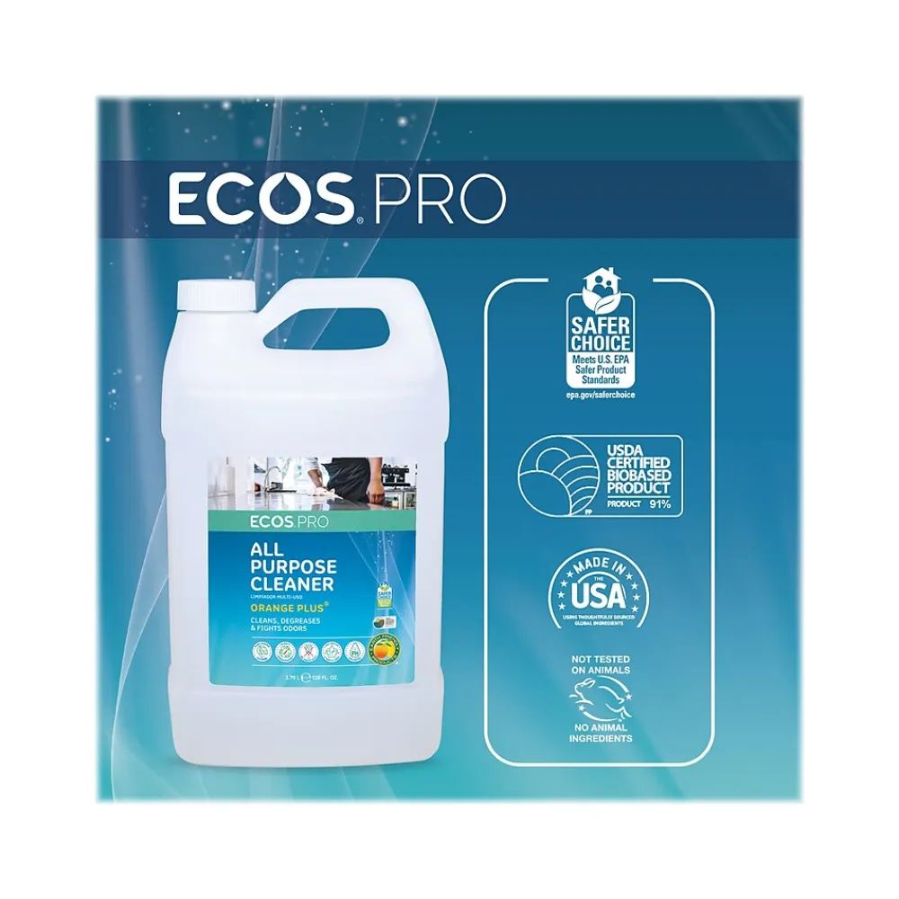 Orange Plus All Purpose Cleaner and Degreaser, Citrus Scent, 1 Gal. (PL9706/04)<ECOS PRO