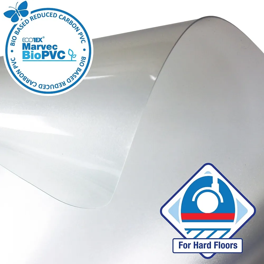 Chair Mats*Ecotex Hard Floor Chair Mat, 36" x 48", Clear Marvec BioPVC (NRCMFLFS0002)
