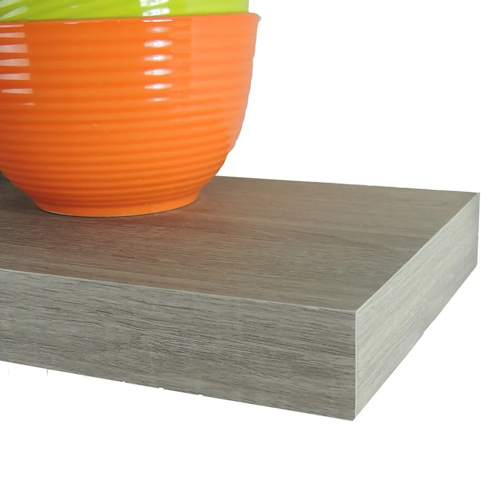 Shelving*Eden Grove Floating Single Wall Shelf, 24"W, Driftwood (0191903)