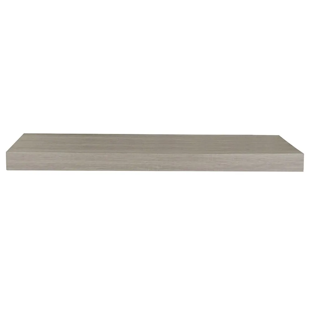 Shelving*Eden Grove Floating Single Wall Shelf, 24"W, Driftwood (0191903)