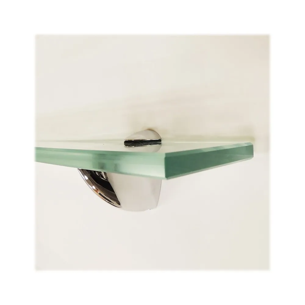 Shelving*Eden Grove Glass Mounted Wall Shelf, 18", Clear (191832)