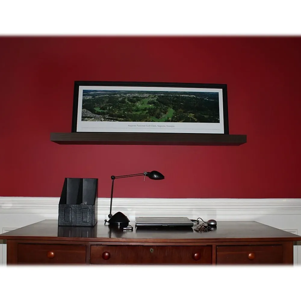 Shelving*Eden Grove MDF Mounted Shelf, 24", Espresso (0191827)