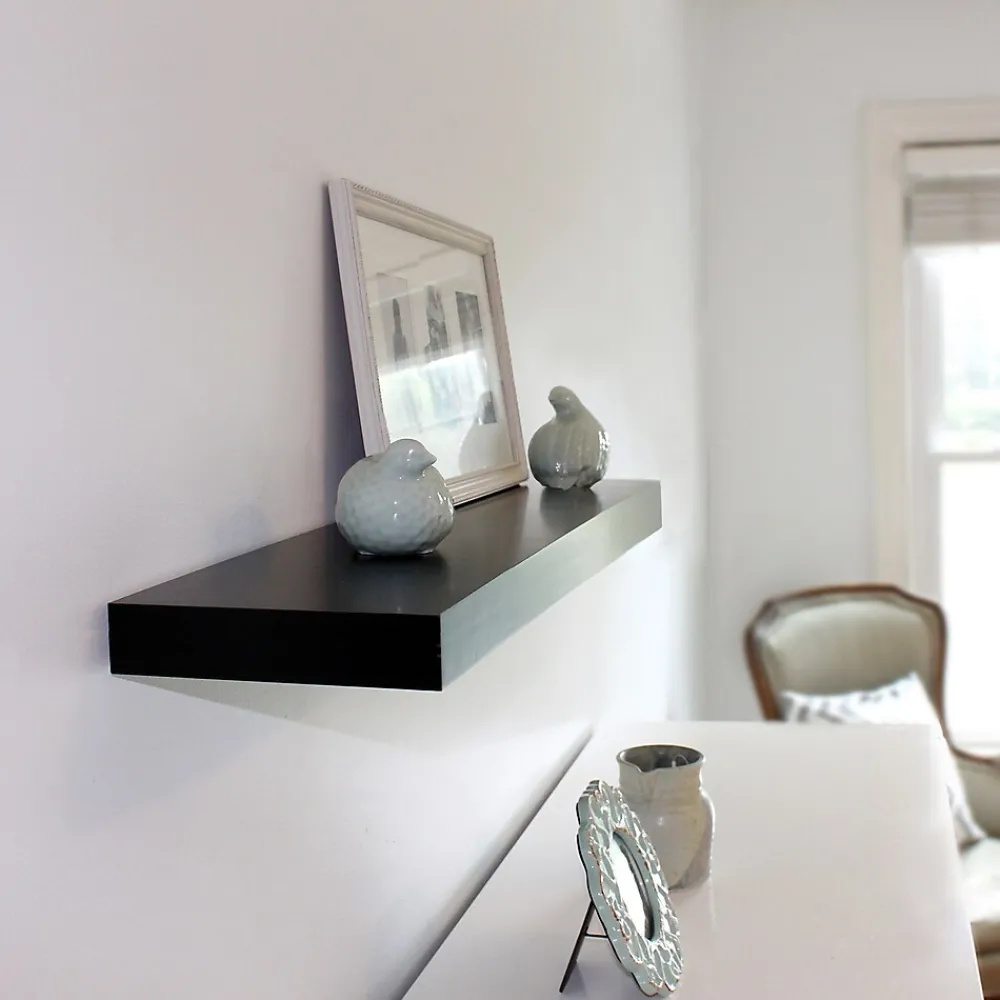 Shelving*Eden Grove MDF Mounted Shelf, 24", Espresso (0191827)