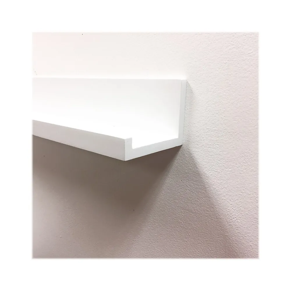 Shelving*Eden Grove MDF Wall-Mounted Shelf, 72", White (9602066E)