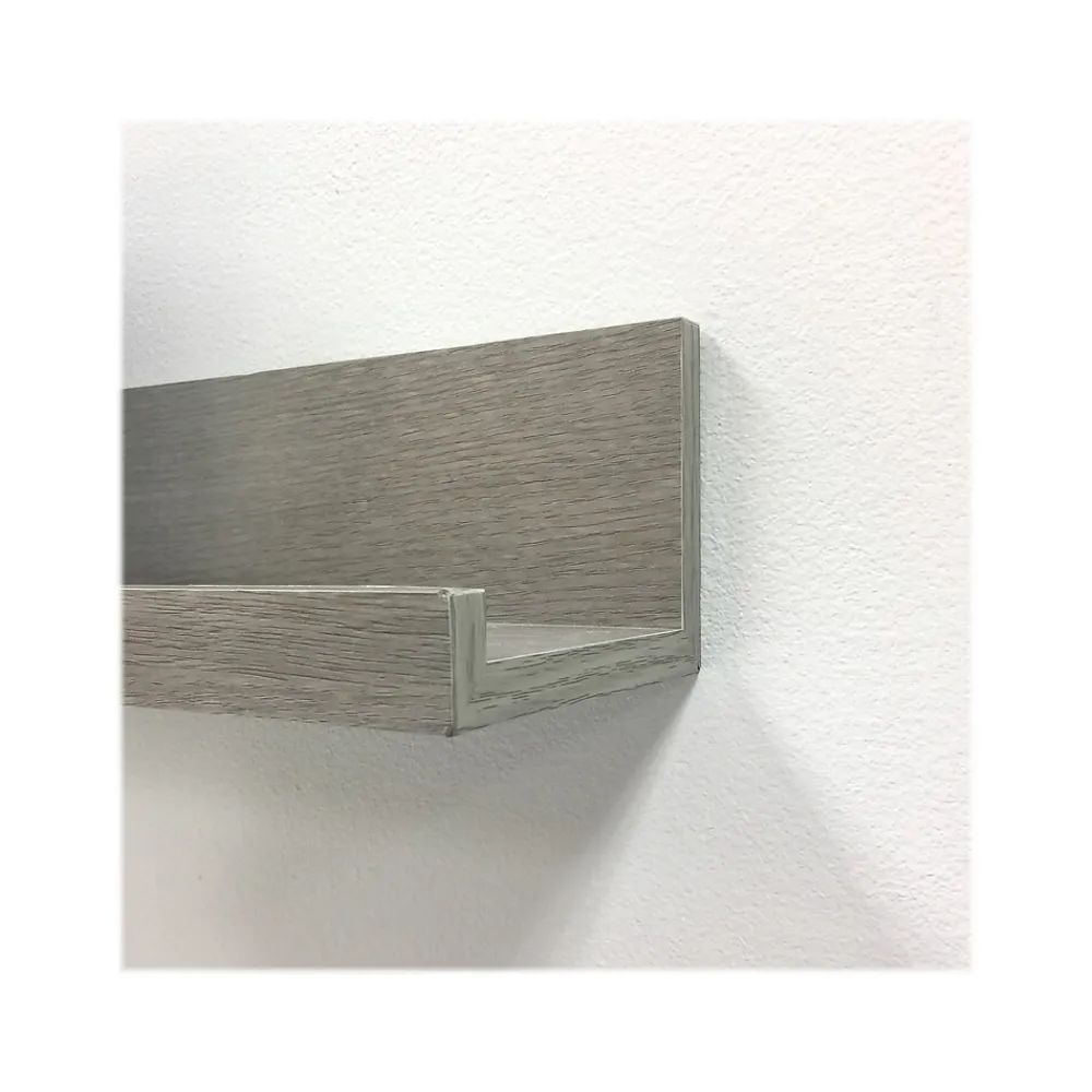 Shelving*Eden Grove MDF Wall-Mounted Shelf, 48", Gray (9602066E)