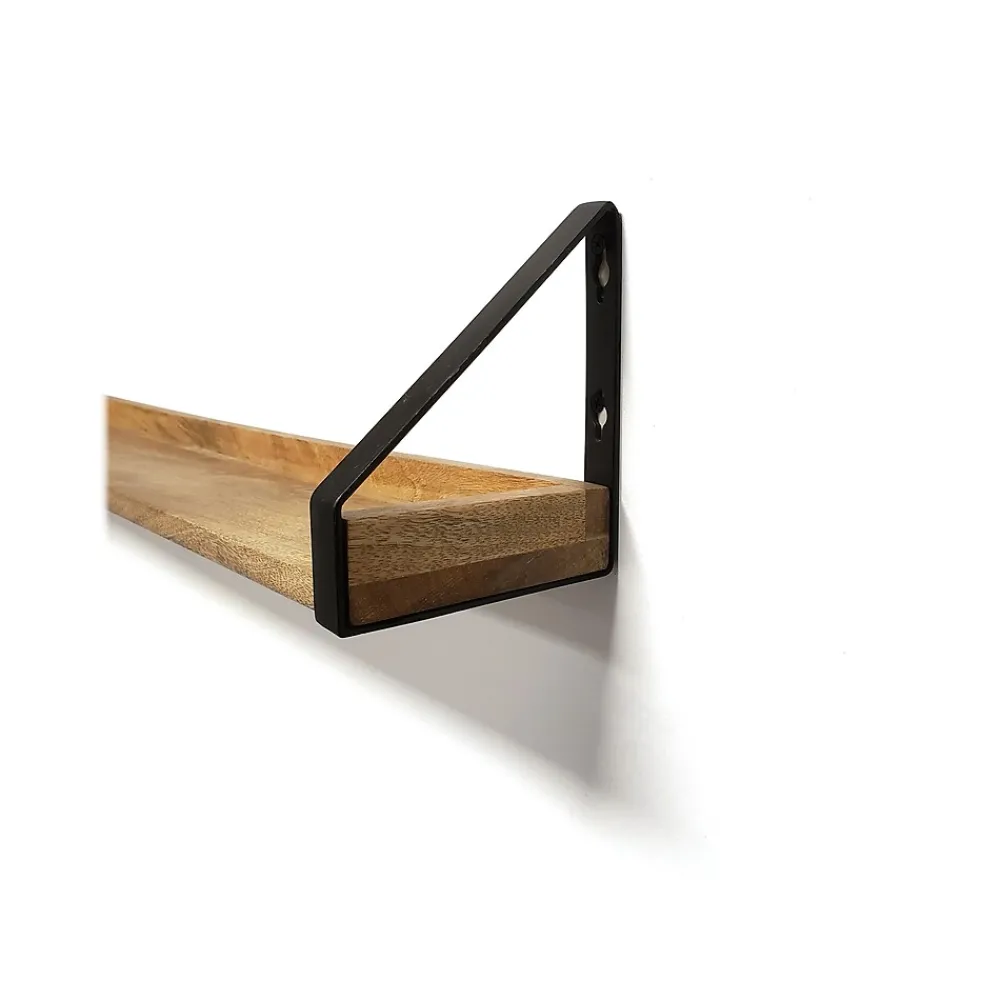Shelving*Eden Grove Shelving Wood Mounted Ledge, 60", Walnut (9602113E)