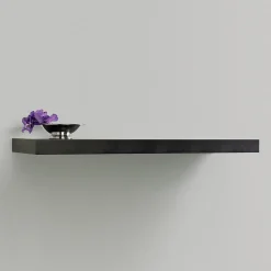 Shelving*Eden Grove Square Edge Single Wall Shelf, 36"W, Black ( 0191402)