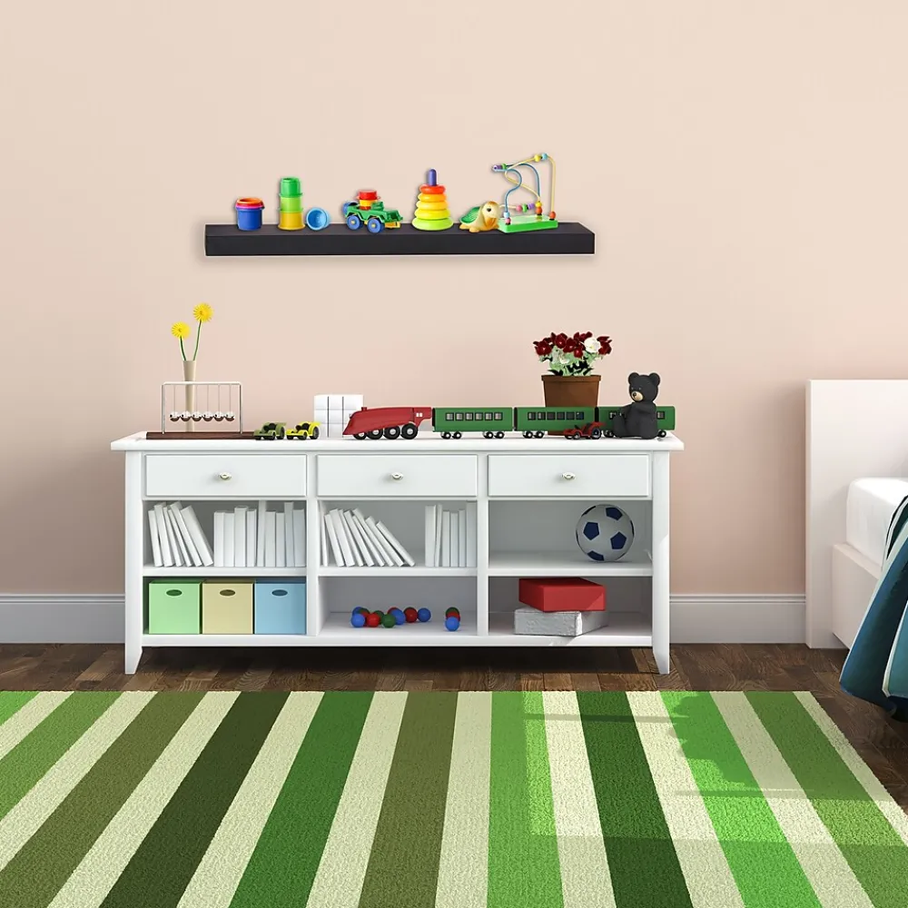 Shelving*Eden Grove Square Edge Single Wall Shelf, 36"W, Black ( 0191402)