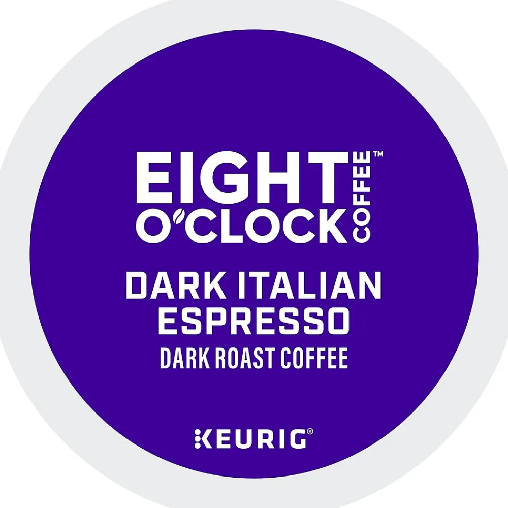 Eight O'Clock Dark Italian Espresso Keurig® K-Cup® Pods, Dark Roast, 24/Box (6408)