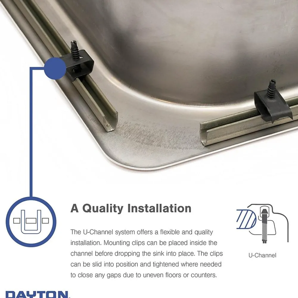 Elkay Dayton Bar Sink, Stainless Steel, Single Bowl, Top Mount, Satin (D115152)