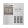 Elkay EZH2O Bottle Filling Station for SwirlFlo Fountain, Stainless Steel (EZWS-ERPB8-RF)