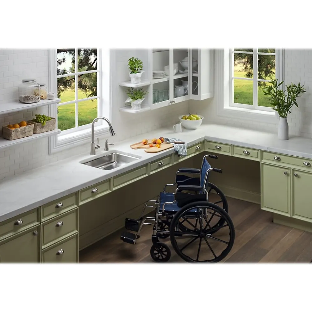 Elkay Lustertone Classic Single-Bowl Undermount Sink, 18.25" x 23.5" x 4.38", Stainless Steel, Lustrous Satin (ELUHAD211545)