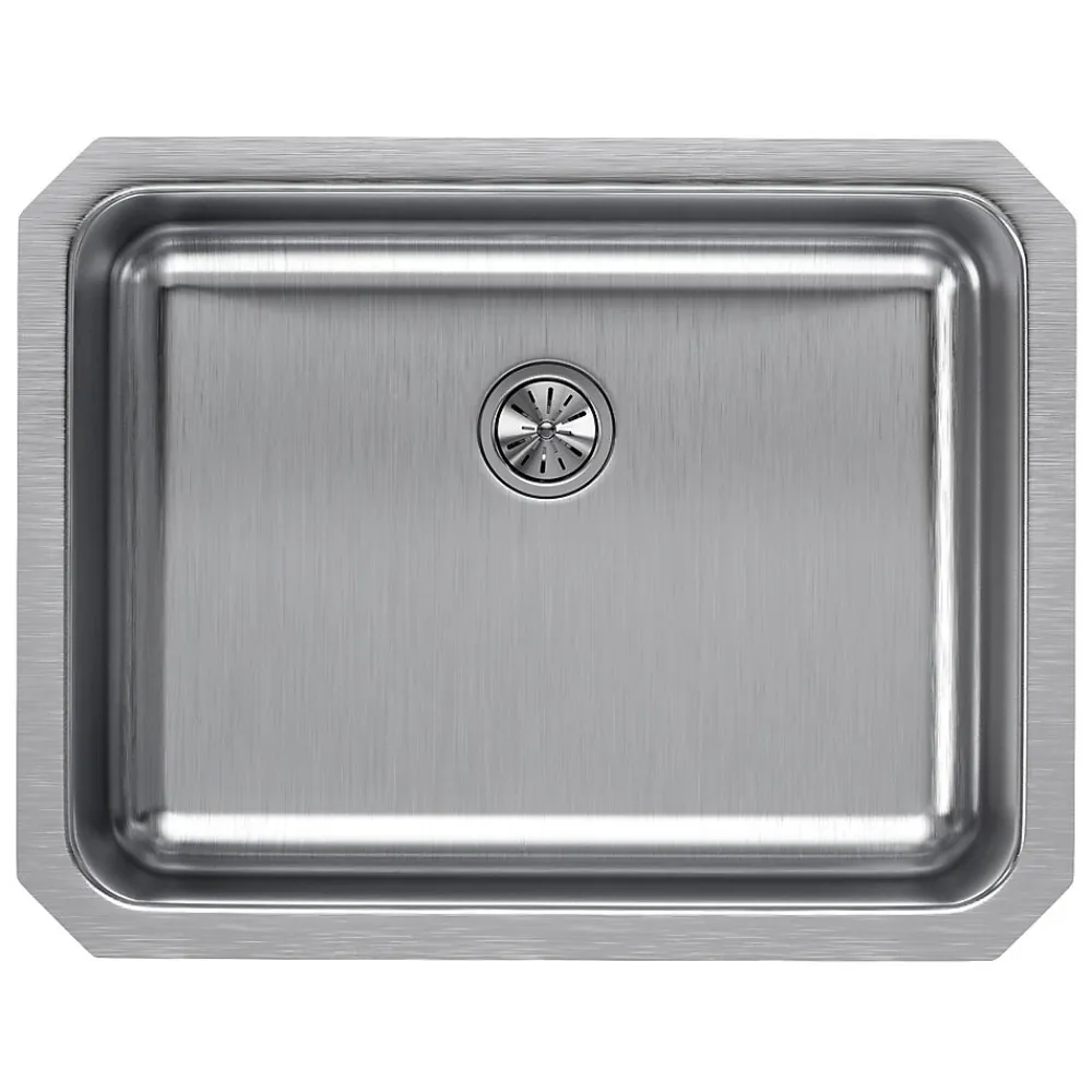 Elkay Lustertone Stainless Steel 23-1/2" x 18-1/4" x 7-1/2", Single Bowl Undermount Sink with Perfect Drain (ELUH2115PD)