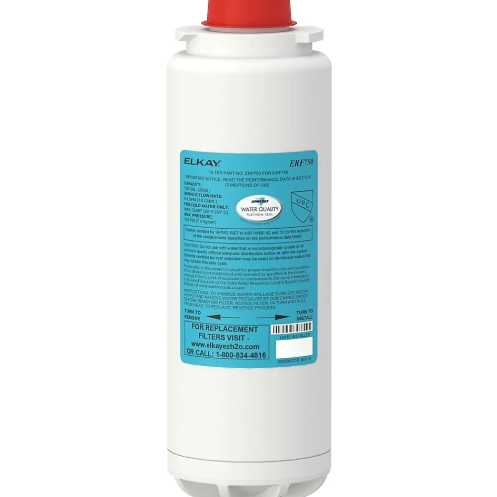Elkay WaterSentry Plus Replacement Filter Cartridge for Water Dispenser Systems (ERF750)