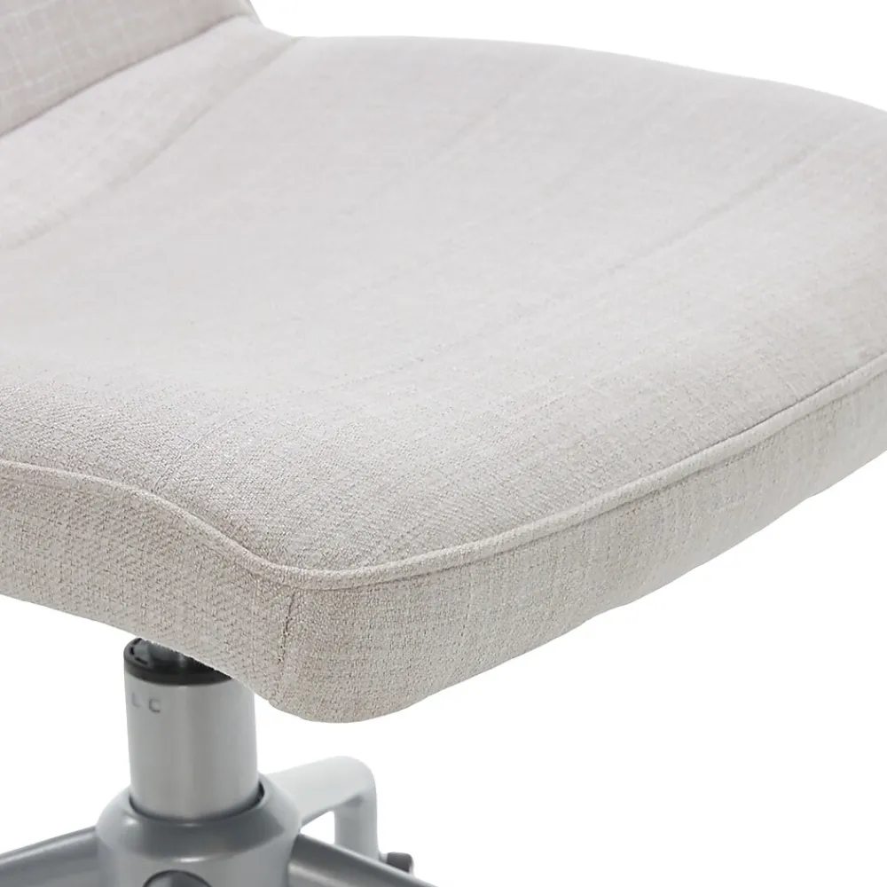 Office Chairs*Elle Decor Adelaide Fabric Task Chair, Ivory (48214B)