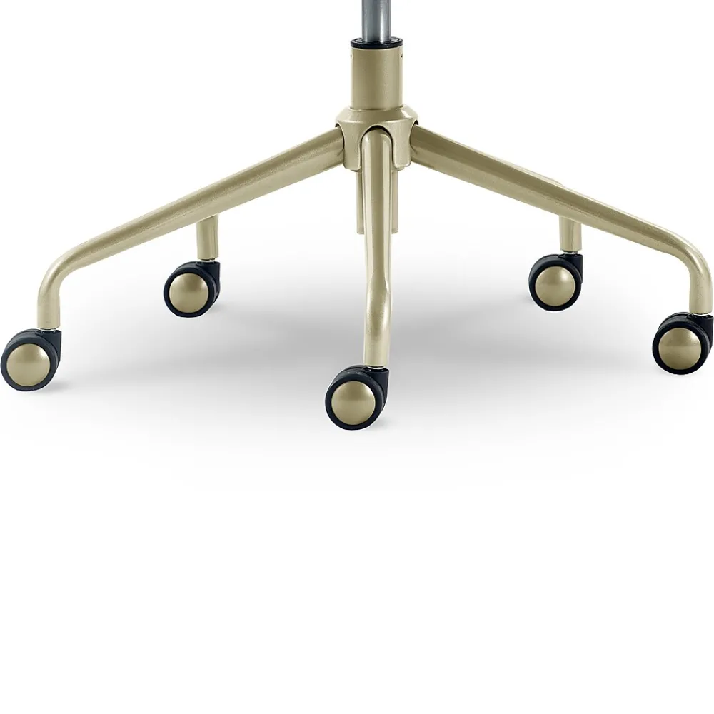 Office Chairs*Elle Decor Giselle Fabric Computer and Desk Chair, Light Gray/Gold (CHR10058B)