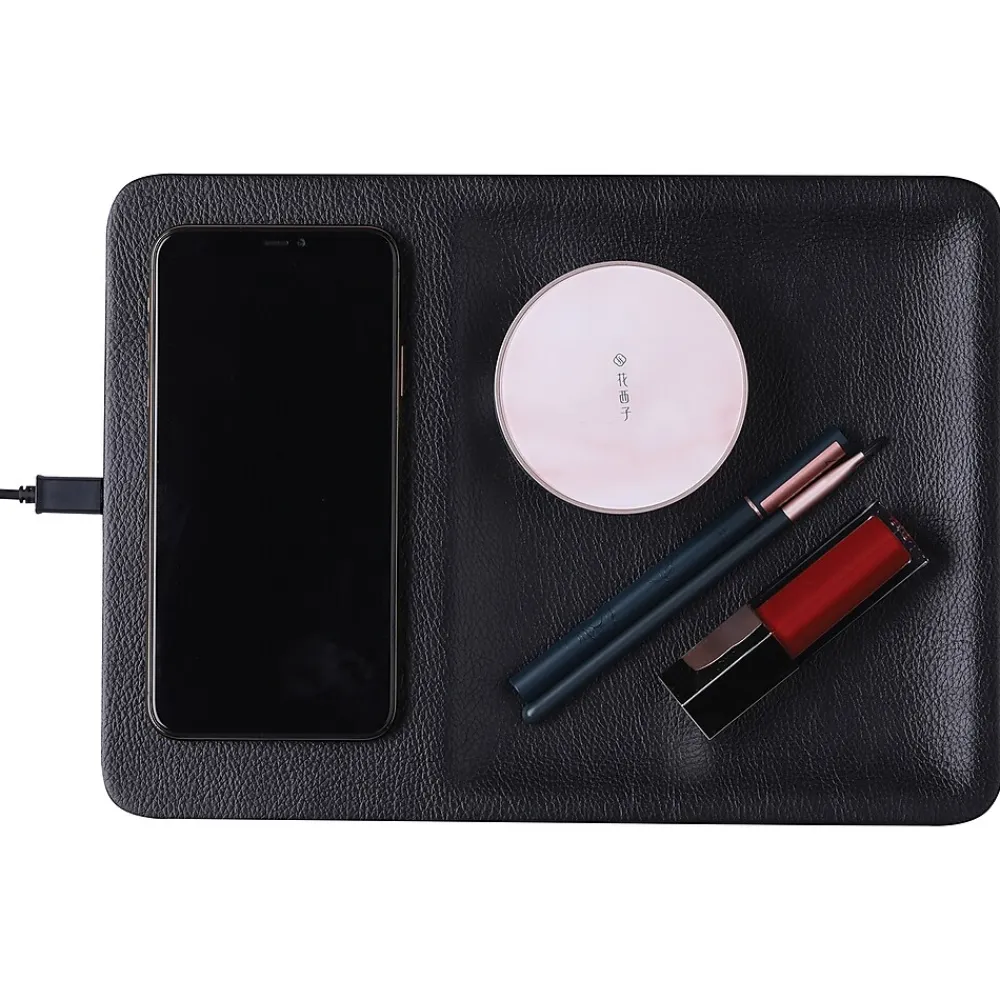 Ellie Los Angeles ELLIE ROSE 10-Watt Qi Wireless Charging Tray, Black (WCT-0047)