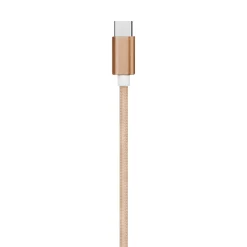 Charge and Sync USB-C 2.0 to USB-A Cable, 6 ft., Gold, (EUTC604GL)<Ematic Clearance