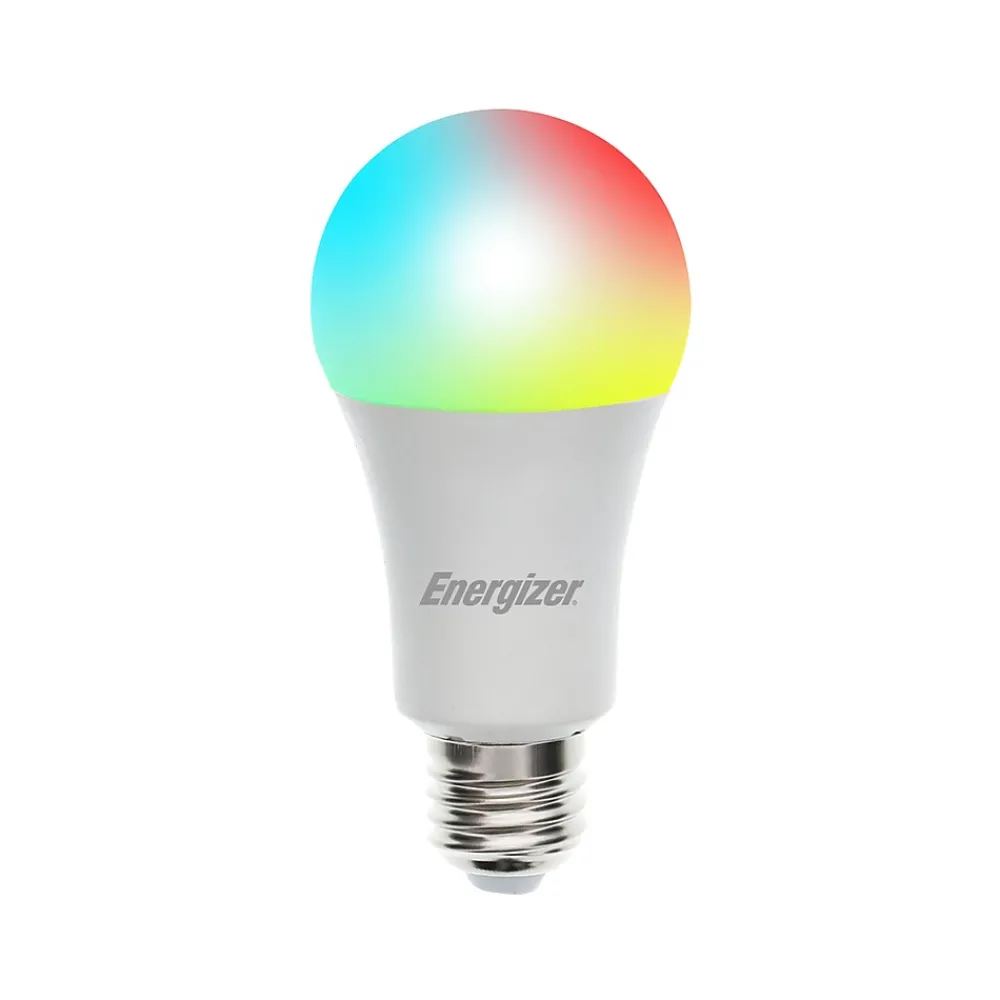 Energizer Connect Smart LED Bulb, Multi-White and Multi-Color, A19 (EAC2-1003-RGB)