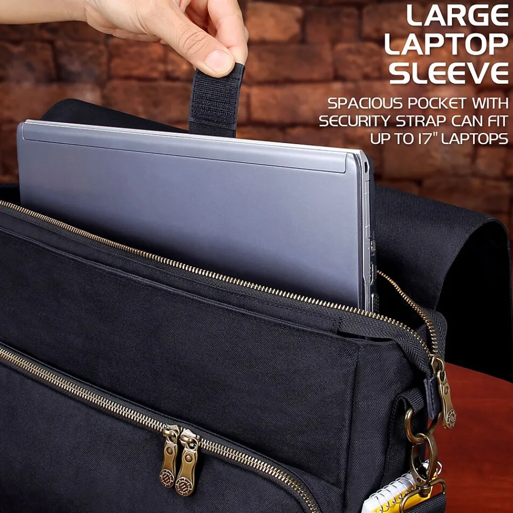 Tabletop Roleplaying Game Fabric Messenger Bag, Black (5871345)<Enhance Hot
