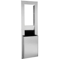 ® Flex Trash Receptacle for 10.75" Wall Cavity by GP PRO, Stainless, 9.03"W x 21.75"D x 60.25"H (59753)<enmotion Discount