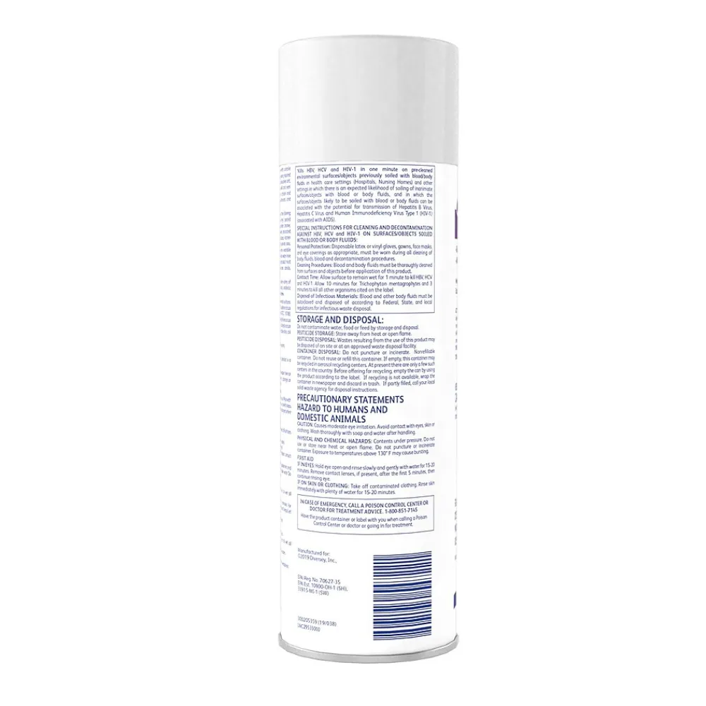 Foaming Disinfectant Cleaner, Lemon Scent, Aerosol, 19 Oz. (04531)<Envy Clearance