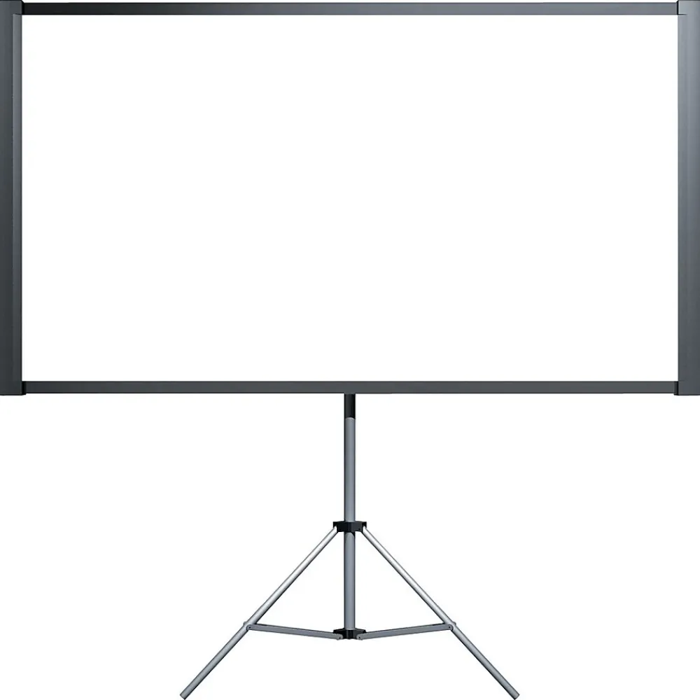 Epson Duet Ultra Portable 80" Portable Manual Tripod Projector Screen, Black (ELPSC80)