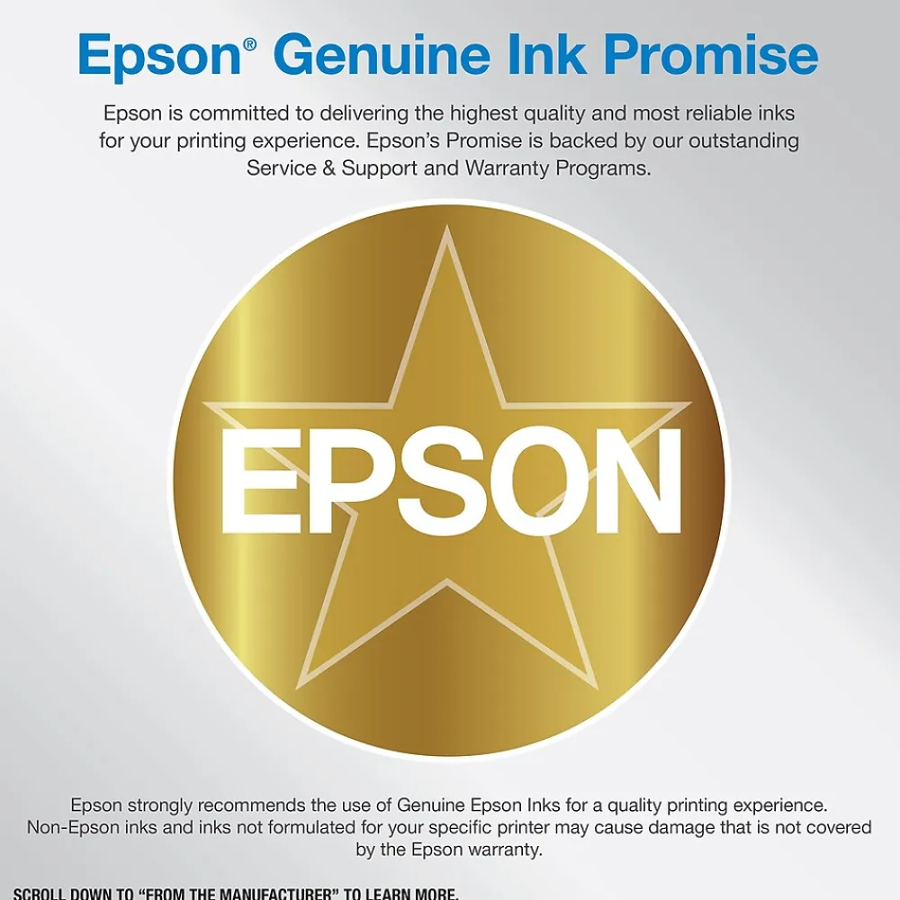 Epson EcoTank ET-2800-W Wireless Color Inkjet Printer, All-In-One Supertank, Print, Scan, Copy (9472539)