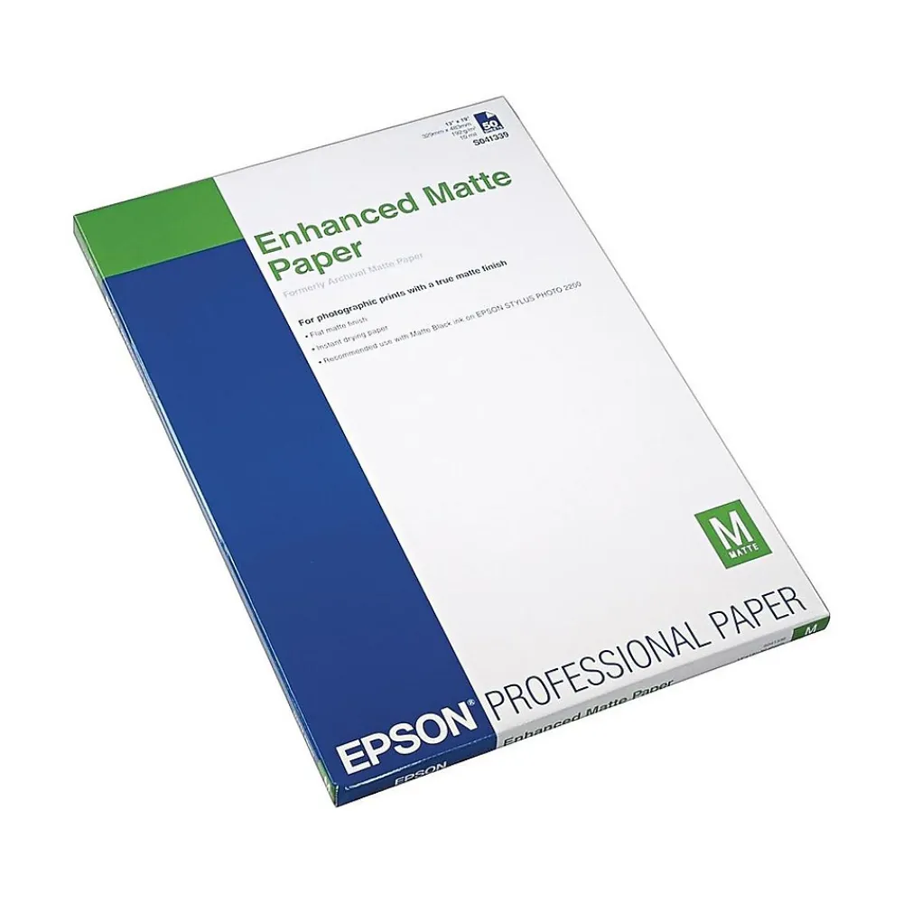 Photo Paper*Epson Ultra Premium Matte Presentation Paper, 13" x 19", 50 Sheets/Pack (S041339)