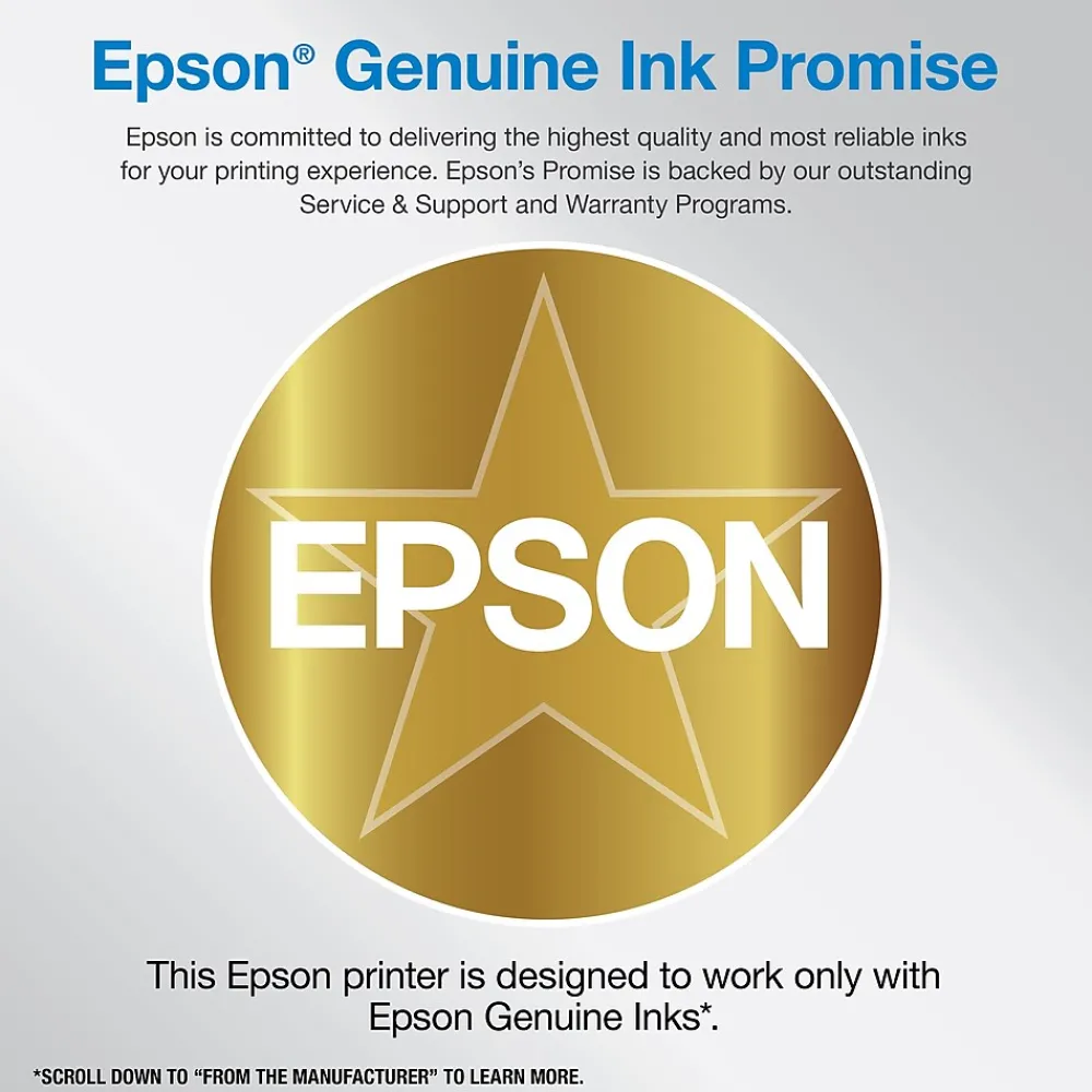 Epson WorkForce WF-2960 Wireless Color Inkjet Printer, All-In-One, Print, Scan, Copy, Fax (9472538)