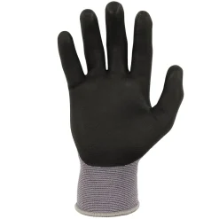 Ergodyne ProFlex 7000 Nitrile Coated Gloves, Microfoam Palm, ANSI Level 5 Abrasion Resistance, Gray, Small, 1 Pair (10372)