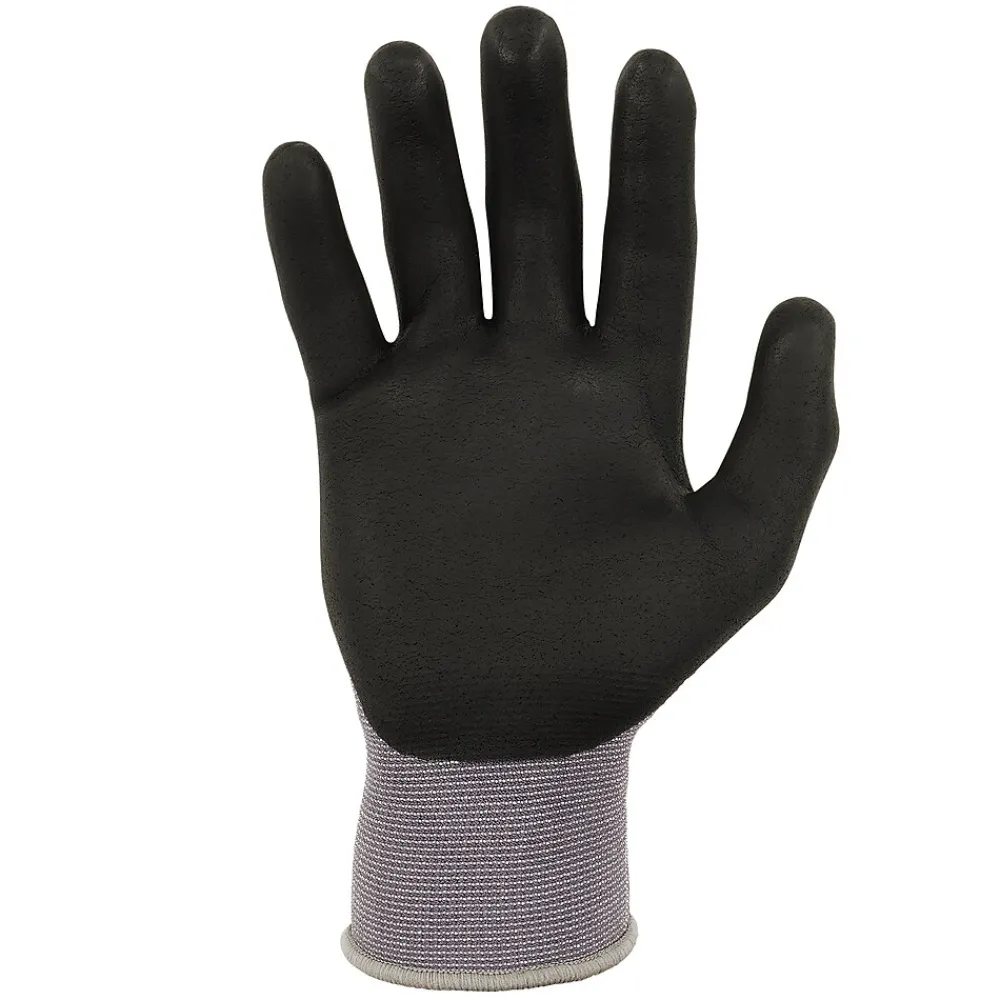 Ergodyne ProFlex 7000 Nitrile Coated Gloves, Microfoam Palm, ANSI Level 5 Abrasion Resistance, Gray, Small, 1 Pair (10372)