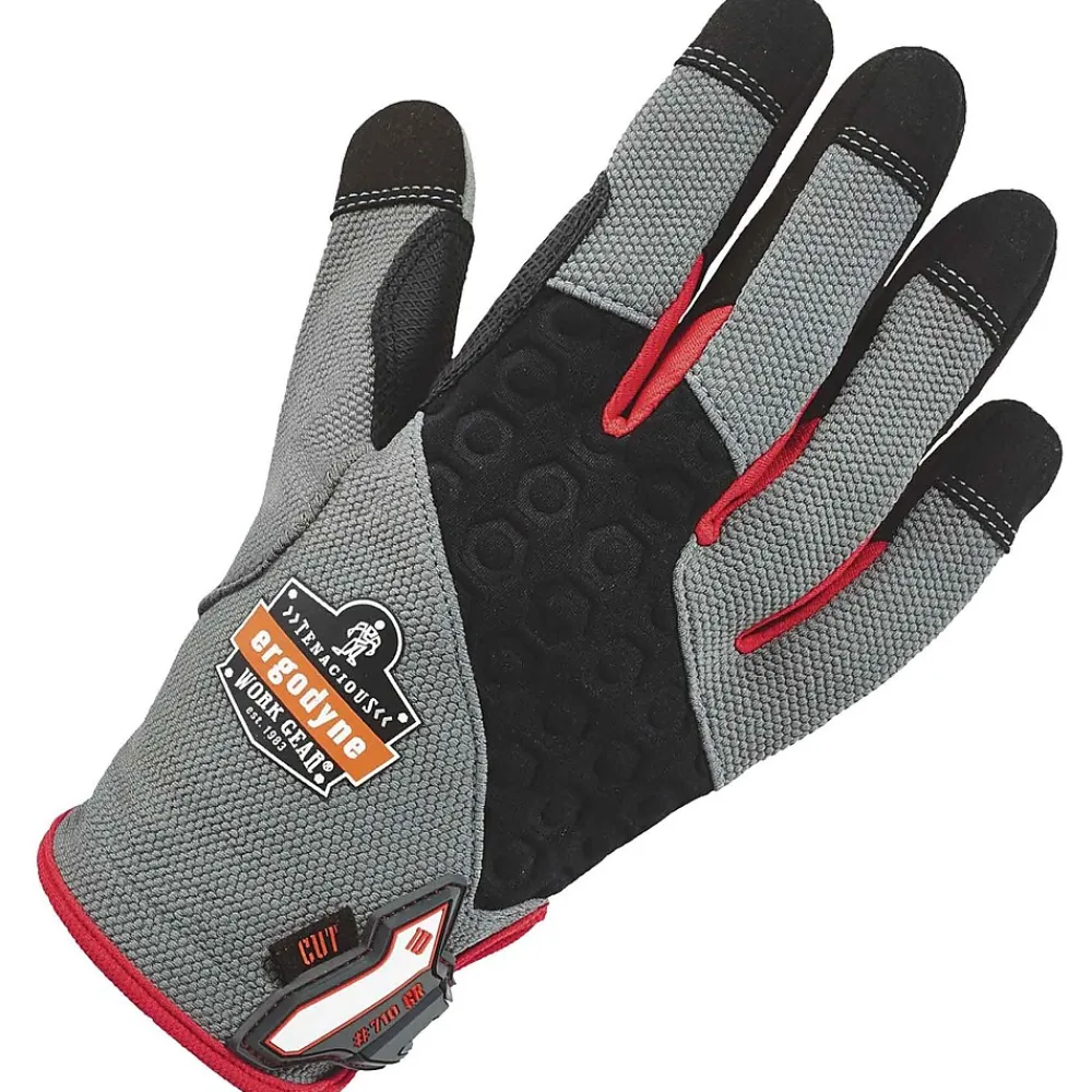Proflex Ergodyne® ® 710CR Heavy-Duty + Cut Resistance Glove, Gray, LG, 1 Pair