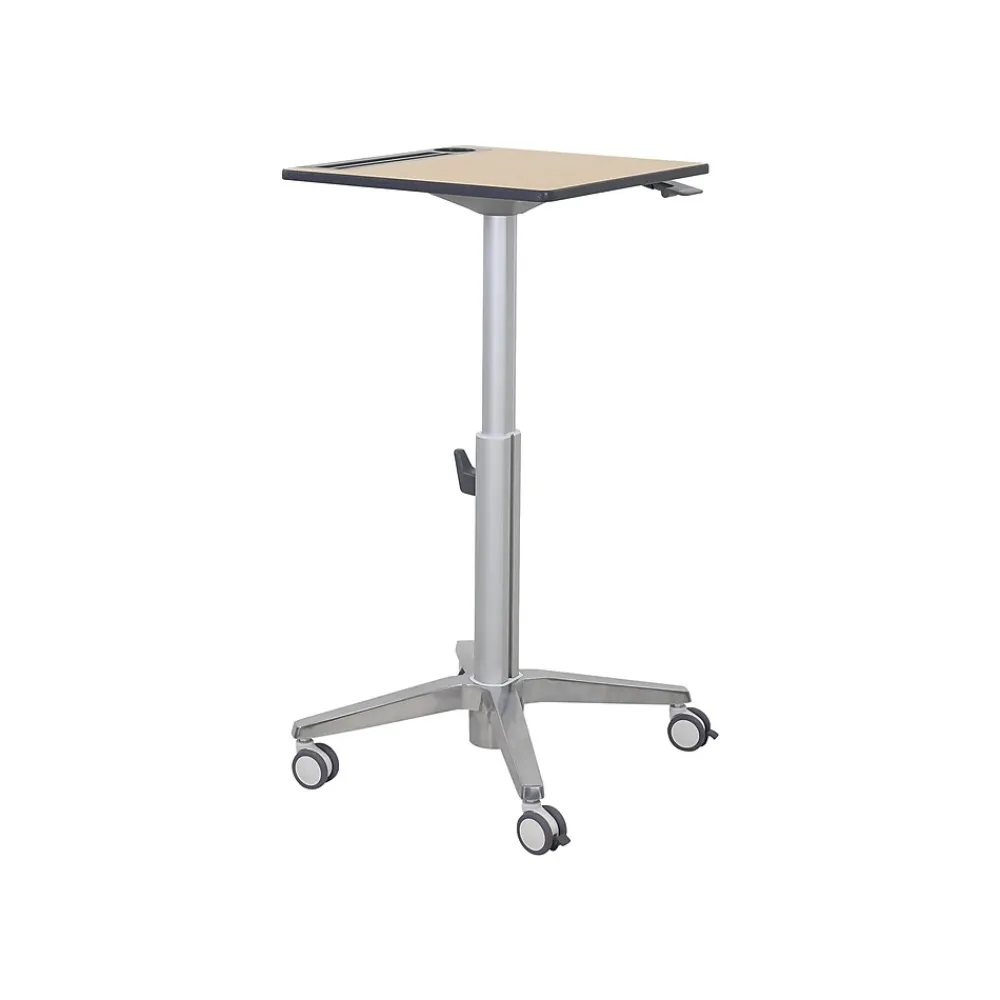 Standing Desks*Ergotron 29"-45" Adjustable Desk, Maple/Silver (24-811-F13)