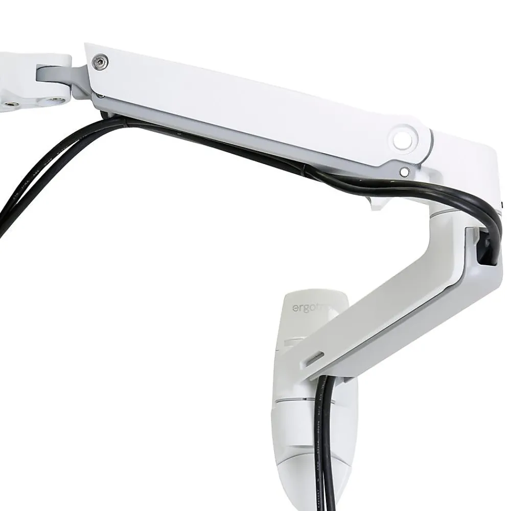 Clearance Ergotron LX Adjustable Single Arm Wall Monitor, 34" Screen Support, White (45-243-216)