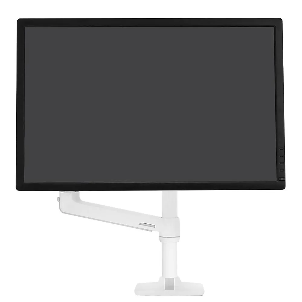 Online Ergotron LX Desk Adjustable Single Arm Tall Pole with 2-Piece Clamp, 34" Screen Support, White (45-537-216)