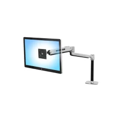 Discount Ergotron LX Sit-Stand Desk Arm Adjustable Monitor, Up to 42", Polished Aluminum (45-360-026)