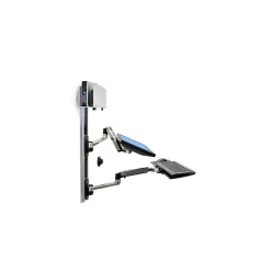 Ergotron LX Wall Mount System Polished Aluminum/Black (45-247-026)