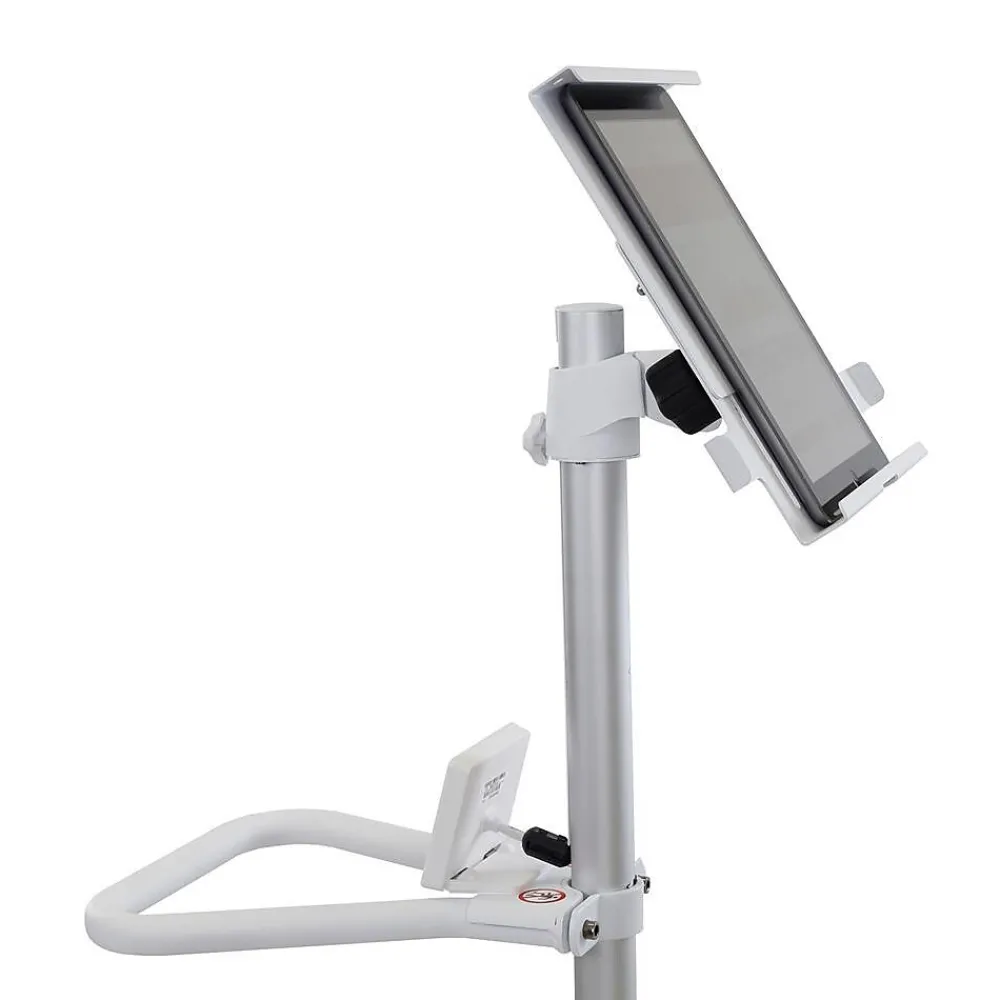 Best Ergotron StyleView Pole Cart, Up to 24" Monitor, Bright White (24-818-211)