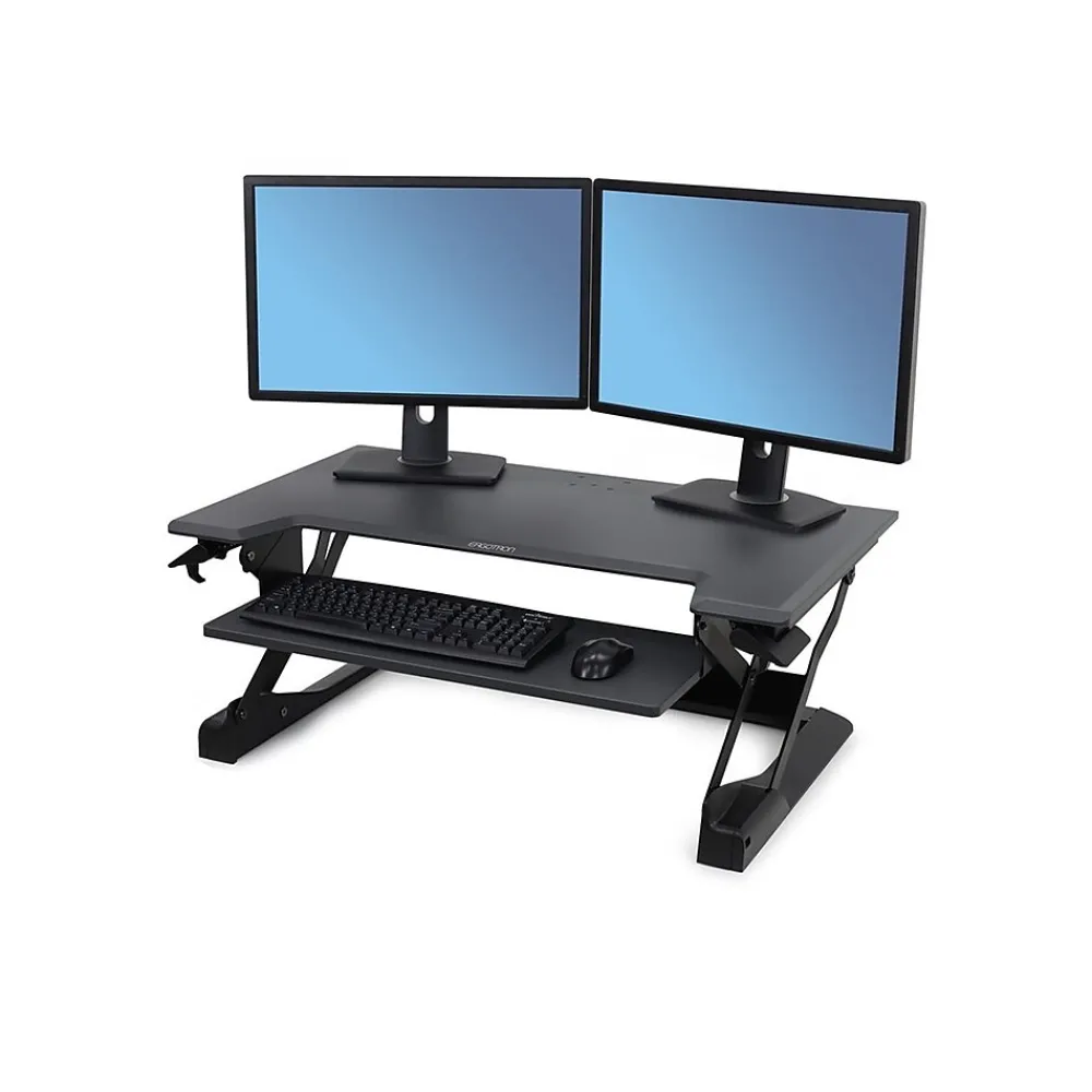 Standing Desks*Ergotron WorkFit-TL 38"W Adjustable Standing Desk Converter, Black/Dark Gray (33-406-085)