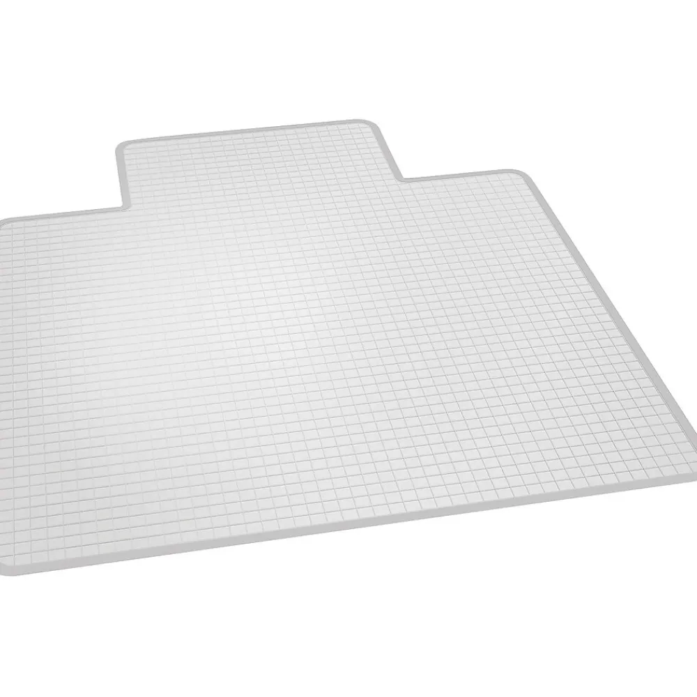 Chair Mats*ES Robbins Crystal Pane Carpet Chair Mat with Lip, 45" x 53'', Medium-Pile, Clear (ESR-122271)