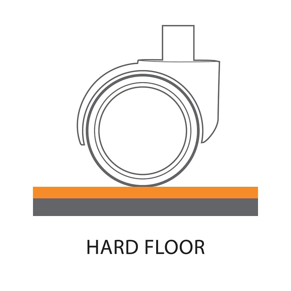 Chair Mats*ES Robbins E.S. Robbins Sit or Stand Mat Hard Floor Chair Mat, 45" x 53'', Clear (ESR184603)