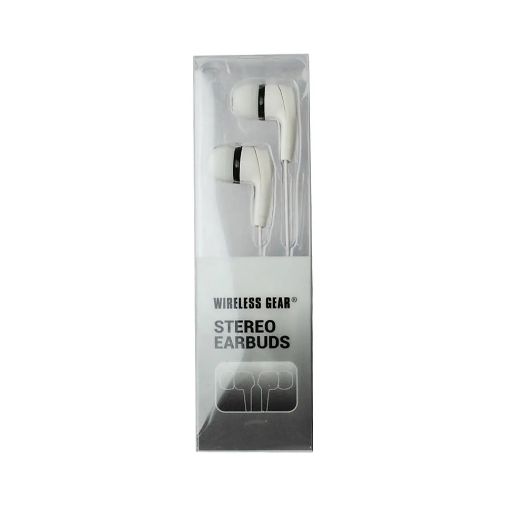 Wireless Gear Earbud Headphones, White/Black (G0691)<ESI Discount