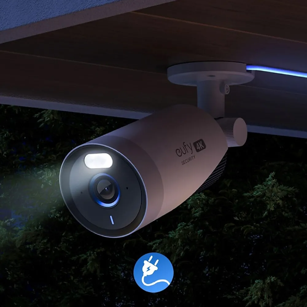 eufy Outdoor Wireless Add-On Security Camera, White (T8600121)