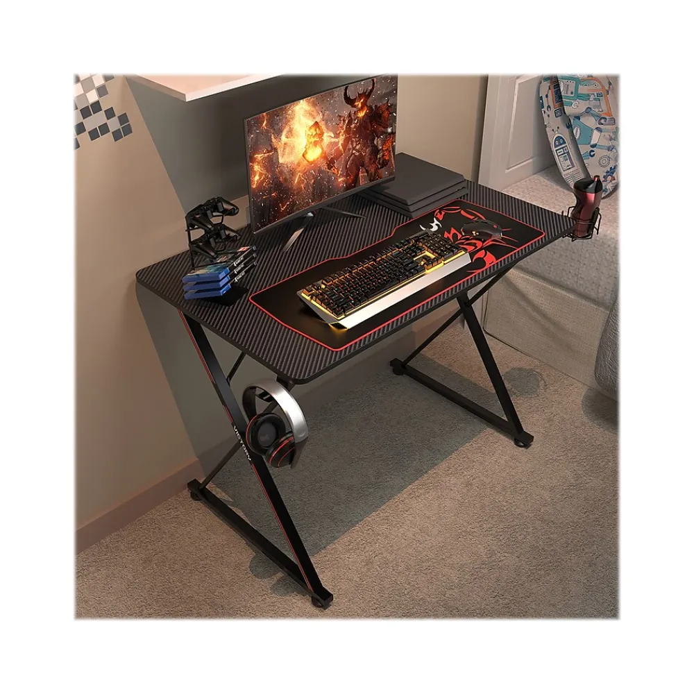 Corner Desks*Eureka Ergonomic 39" Computer Gaming Desk, Black (GD0071-BK)