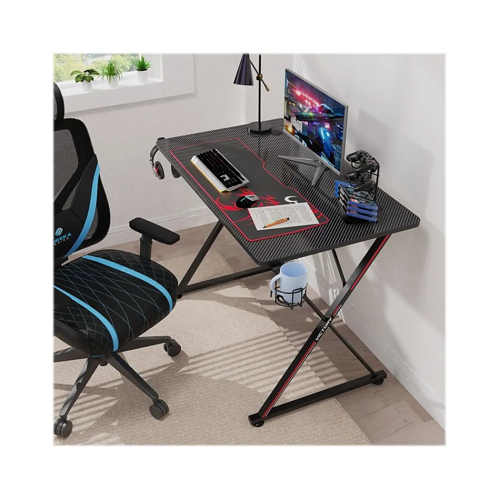 Corner Desks*Eureka Ergonomic 39" Computer Gaming Desk, Black (GD0071-BK)