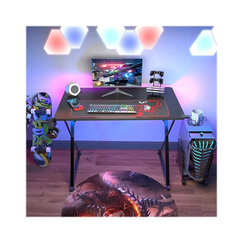 Corner Desks*Eureka Ergonomic 39" Computer Gaming Desk, Black (GD0071-BK)